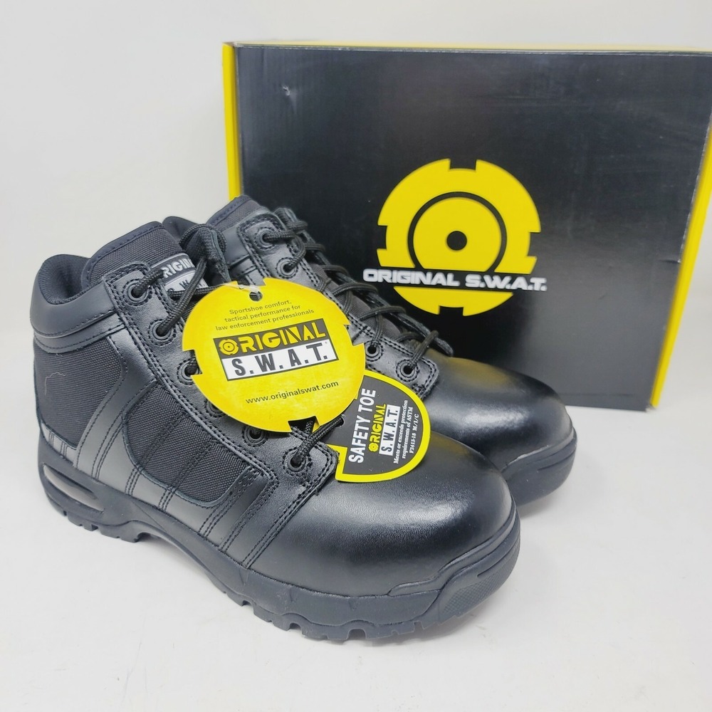 ORIGINAL S.W.A.T. Mens Boots Sz 7 M Air Tactical 126101 Black Safety Toe